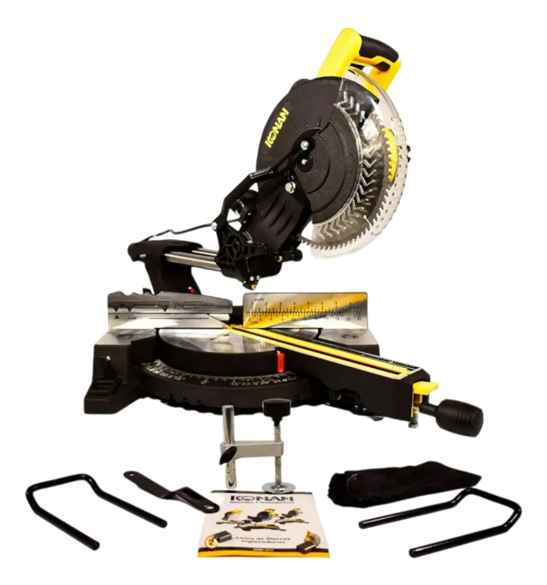 Sierra ingletadora telescopica laser 1800w 255mm