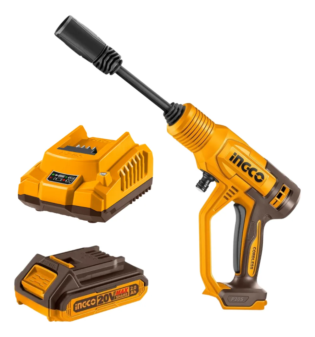 Hidrolavadora + bateria 2.0 A.h +cargador Ingco