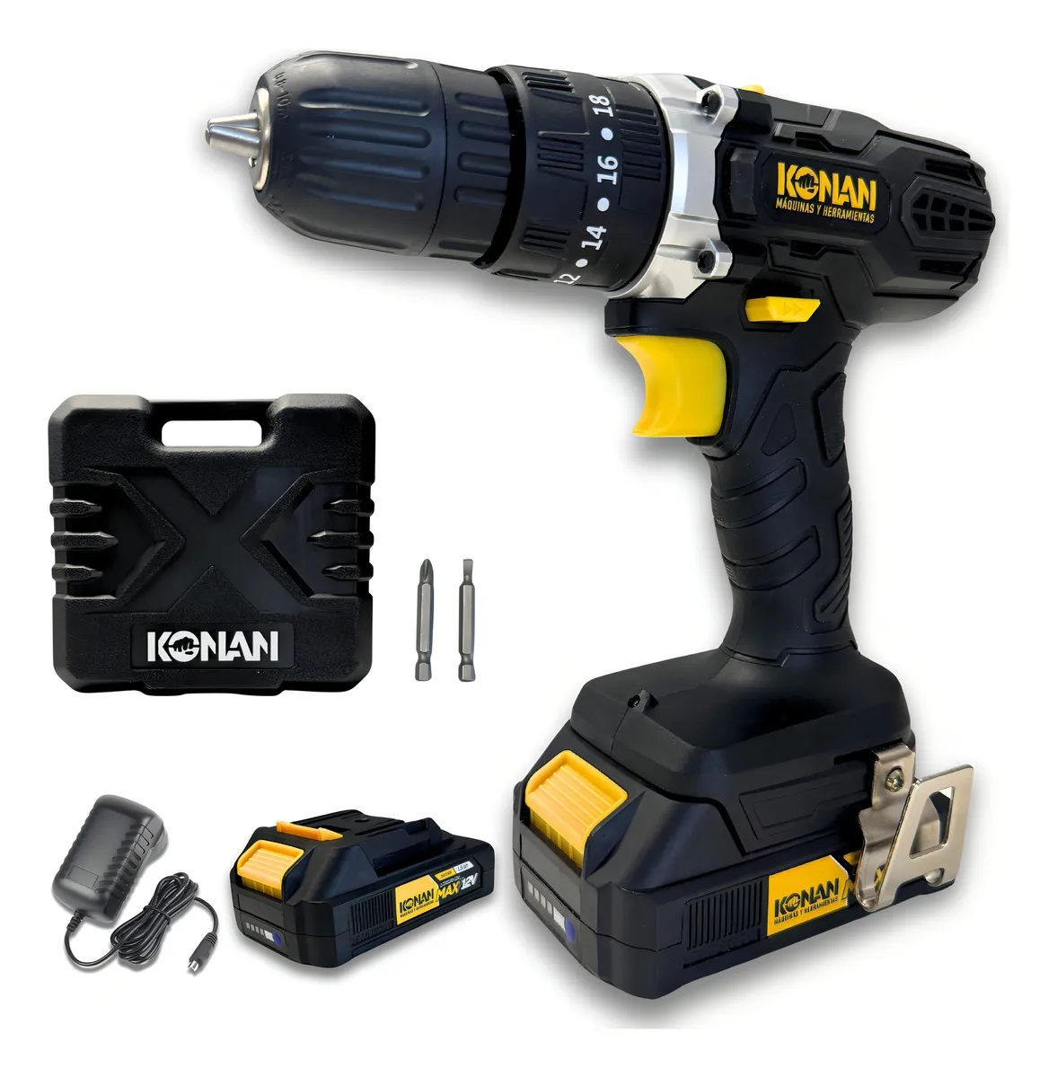 Taladro inalambrico de 10mm konan