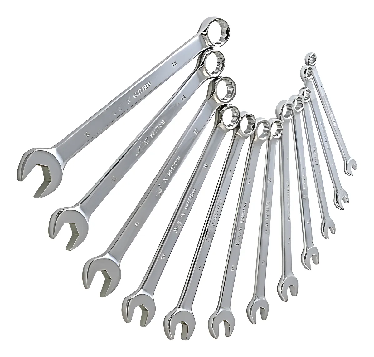 Juego de llaves combinadas 15 pzs  mm eurotech