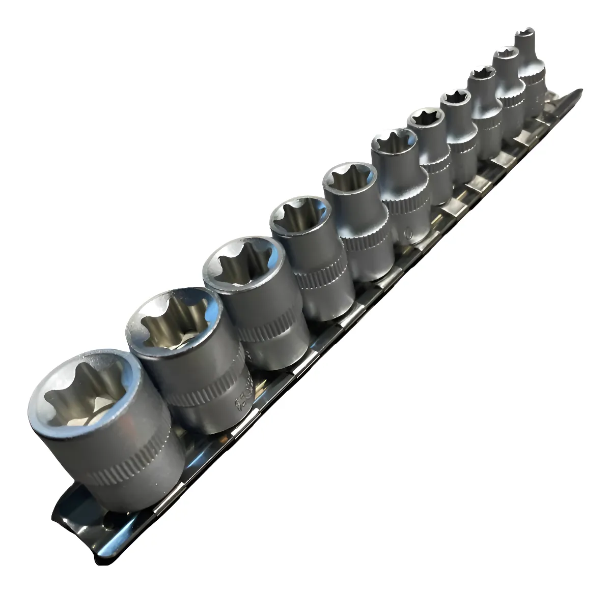 Set Tubos Torx Hembra 3/8''-1/4'' 11 Piezas Eurotech