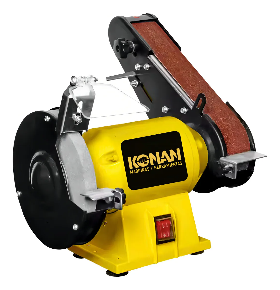 amoladora de banco con lijadora Konan