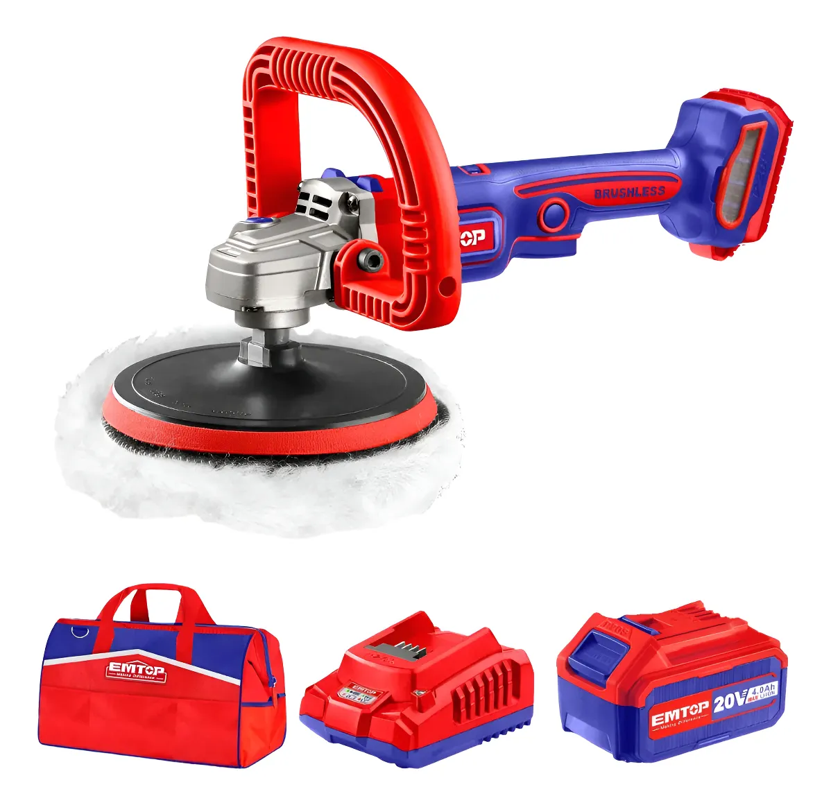 pulidora a bateria emtop